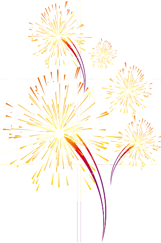 烟花礼炮装饰免抠