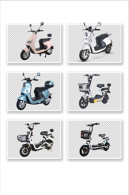 电动车踏板车免扣设计元素-众图网