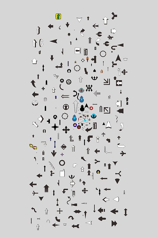 箭头方向小图标大全-众图网