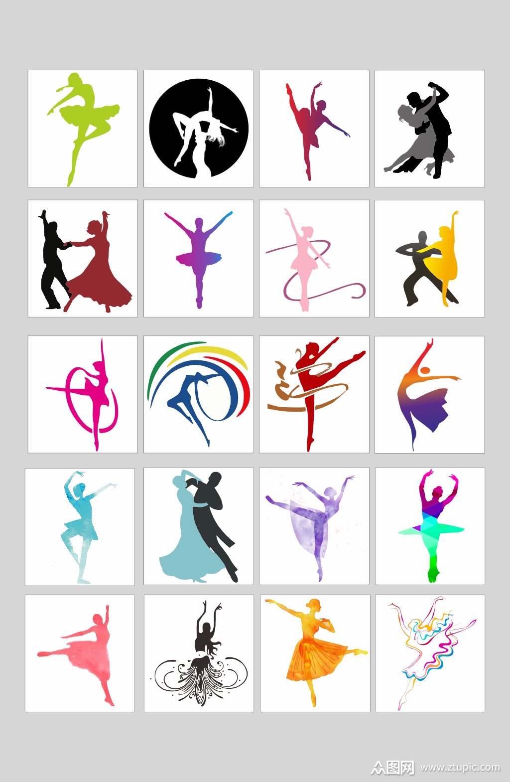 舞蹈拉丁舞免扣元素素材模板下载-编号3054290-众图网