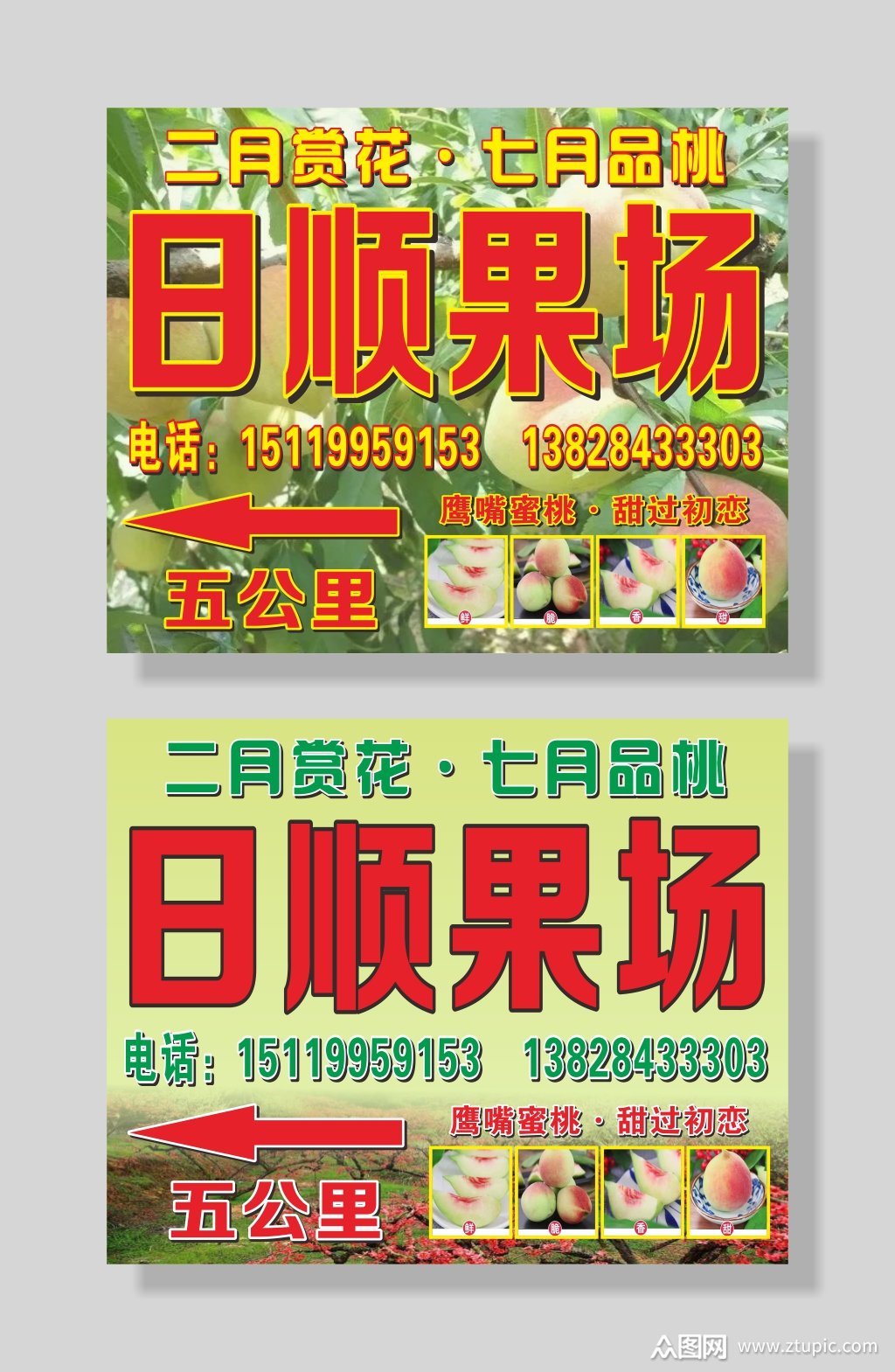 果场农场鹰嘴桃宣传海报模板下载-编号3112858-众图网