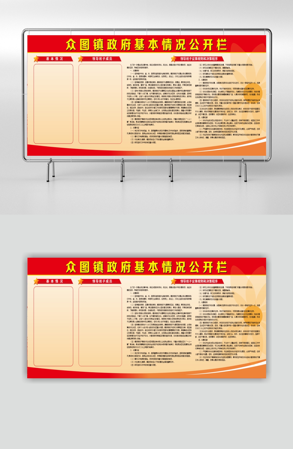 政府单位基本情况公开栏