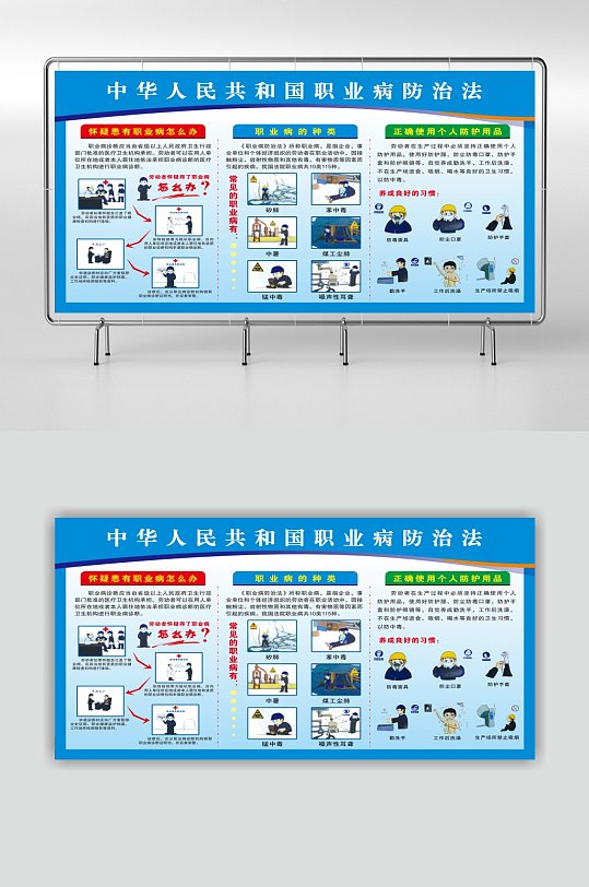 职业病防治法宣传图解展板