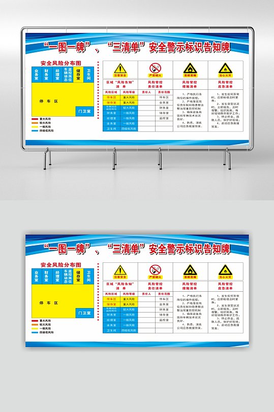 一图一牌三清单安全警示标识告知牌