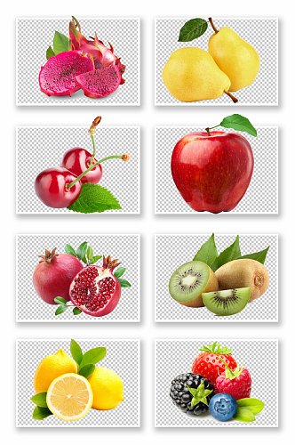6新鲜水果免扣元素免抠素材