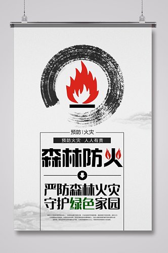 预防森林火灾宣传海报4