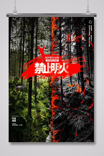 预防森林火灾宣传海报14