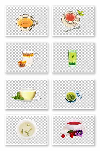 茶杯茶水免抠元素4