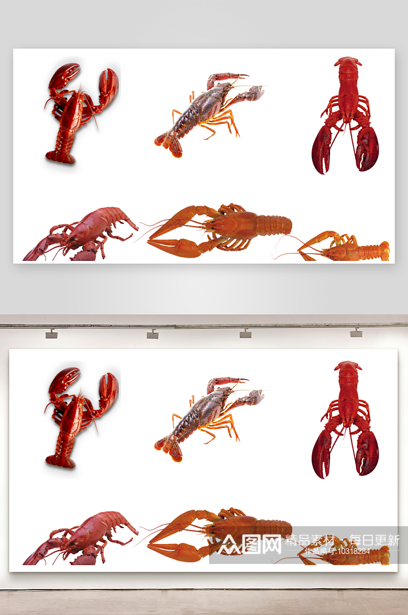 小龙虾宣传展板海报素材