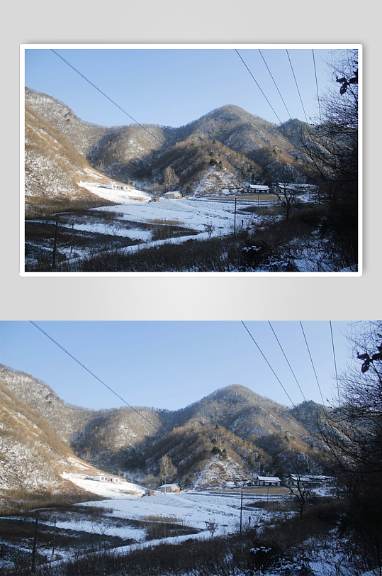 秦岭大雪过后雪景迷人