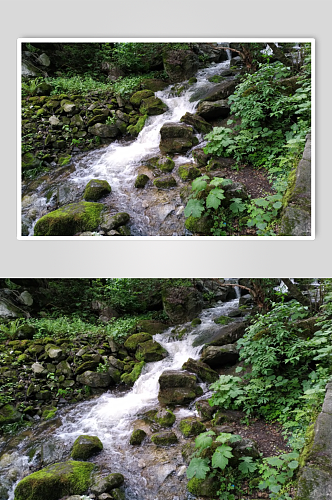 祥峪国家森林公园小瀑布