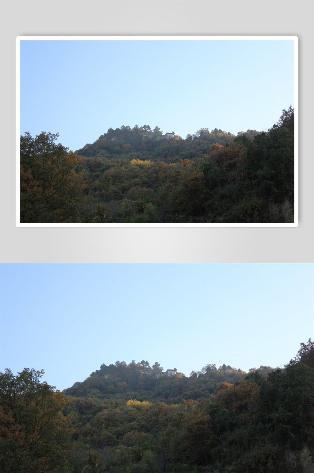 西安青华山秋景风光素材