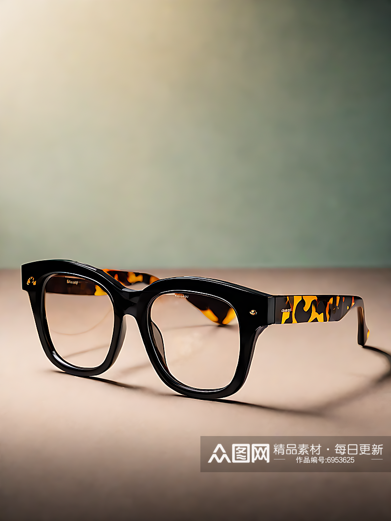 摄影风眼镜产品图AI数字艺术素材
