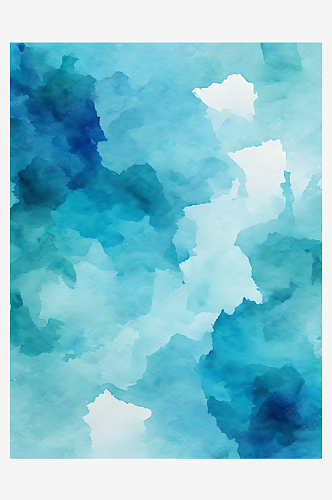 蓝色水粉抽象背景AI数字艺术