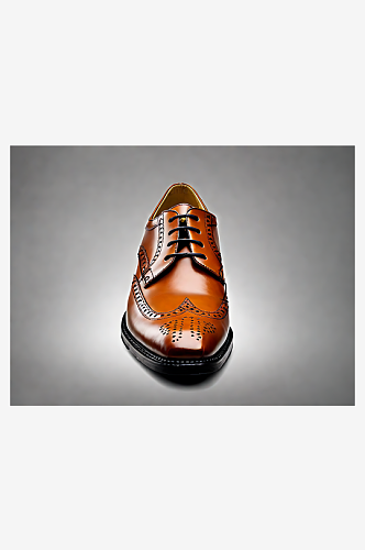 摄影风男士皮鞋产品图AI数字艺术