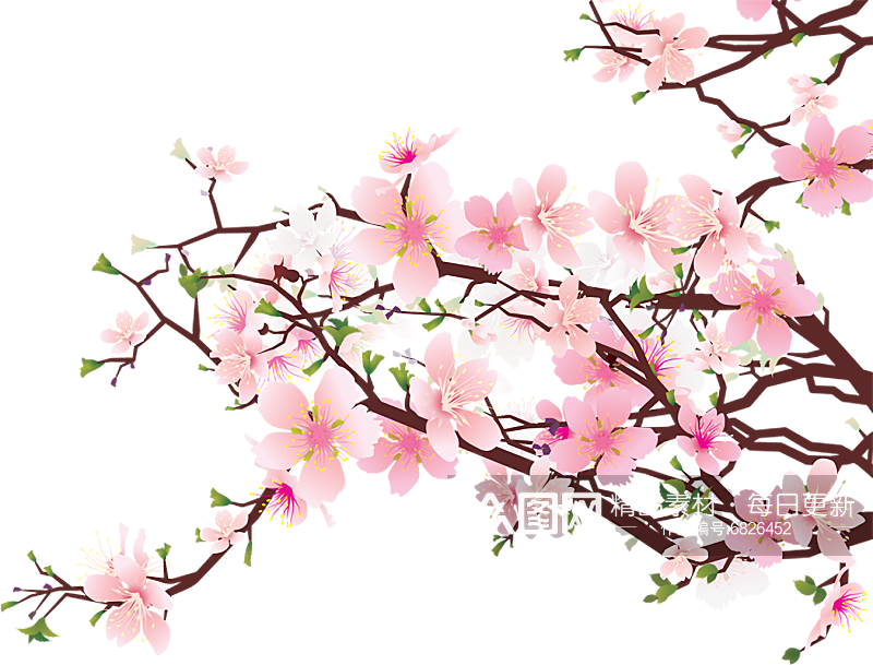 粉色花朵免抠素材素材