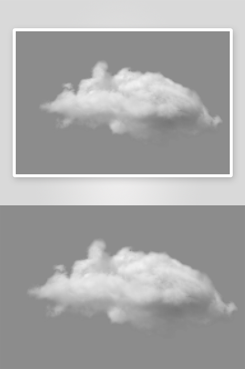 云朵元素免抠背景素材