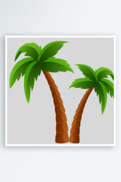 棕榈树免抠背景元素