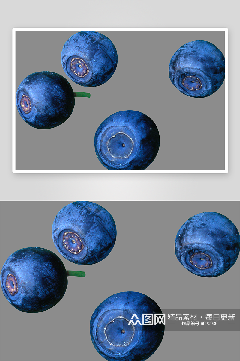 蓝莓水果免抠素材素材