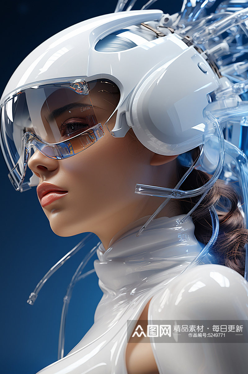 AI数字艺术未来人类科技02素材