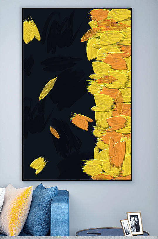 油画时尚创意客厅装饰画