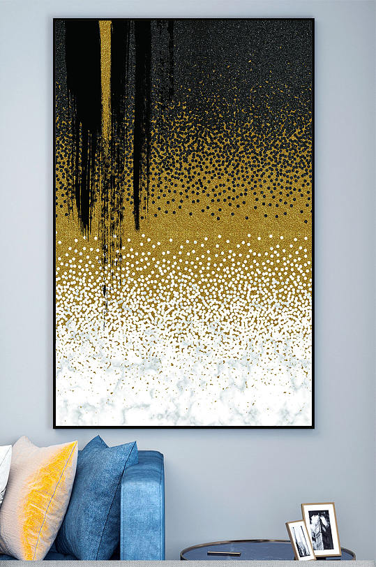 北欧风抽象图案客厅装饰画