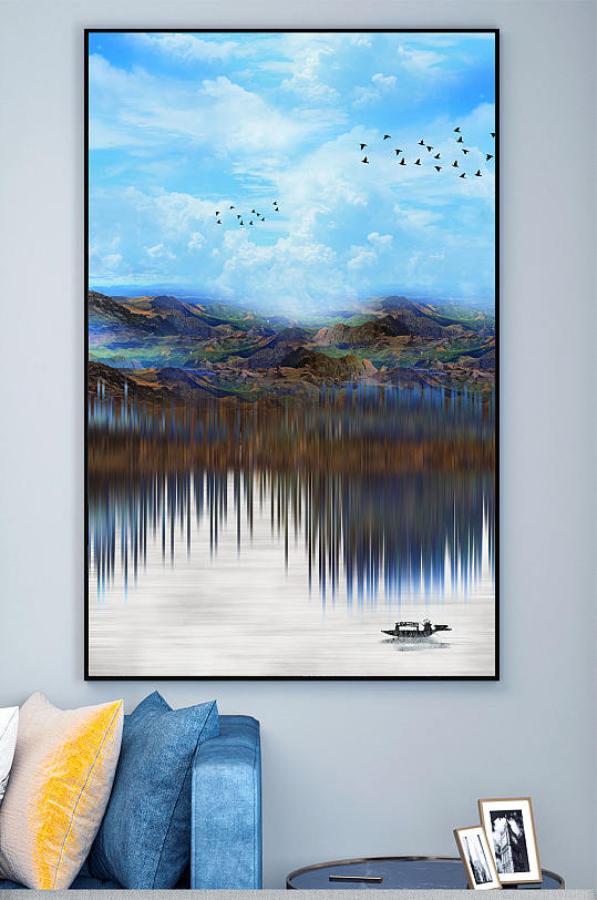 风景客厅现代创意装饰画-众图网