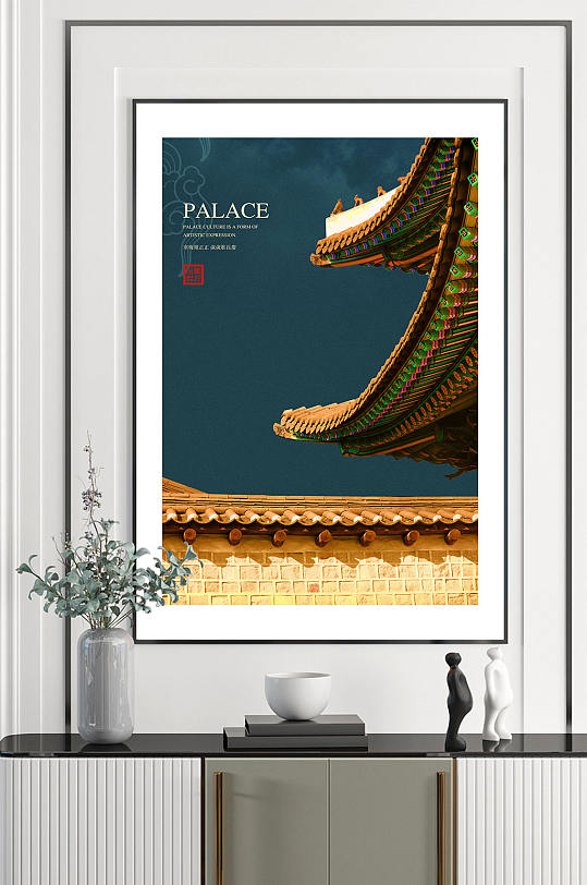 中国风古典宫廷挂画装饰画-众图网