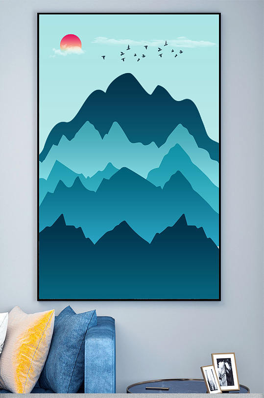 群山环绕中国风装饰画立即下载群山云雾山水装饰画立即下载中国风青山