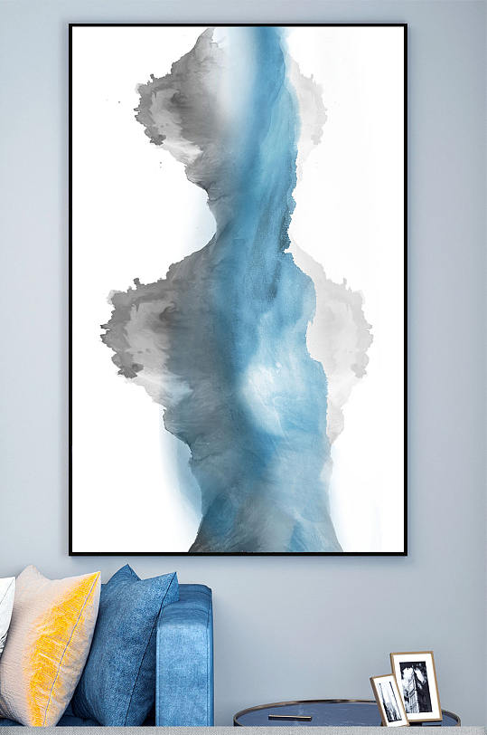 抽象水墨水彩艺术装饰画