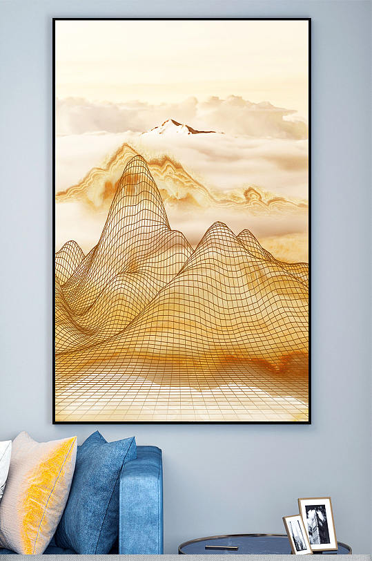 抽象新中式艺术装饰画