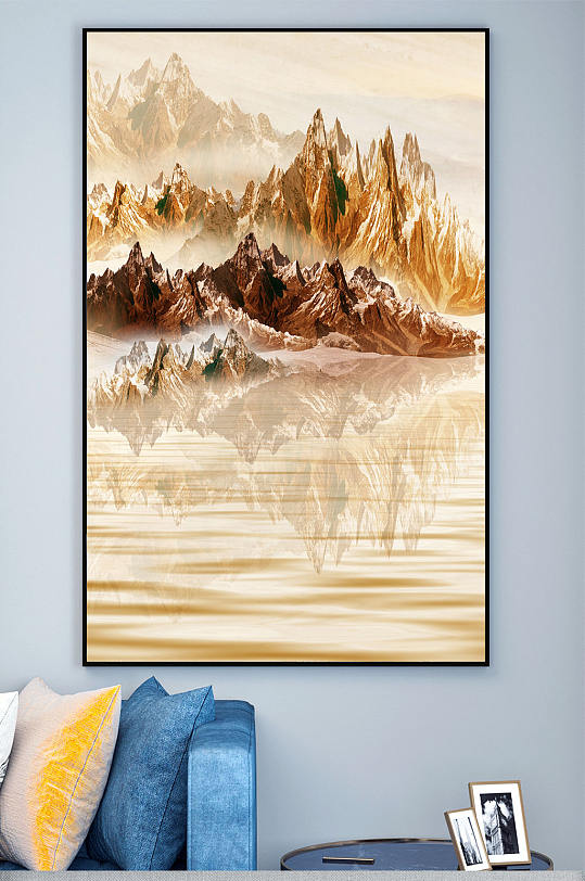 抽象山水风景装饰画