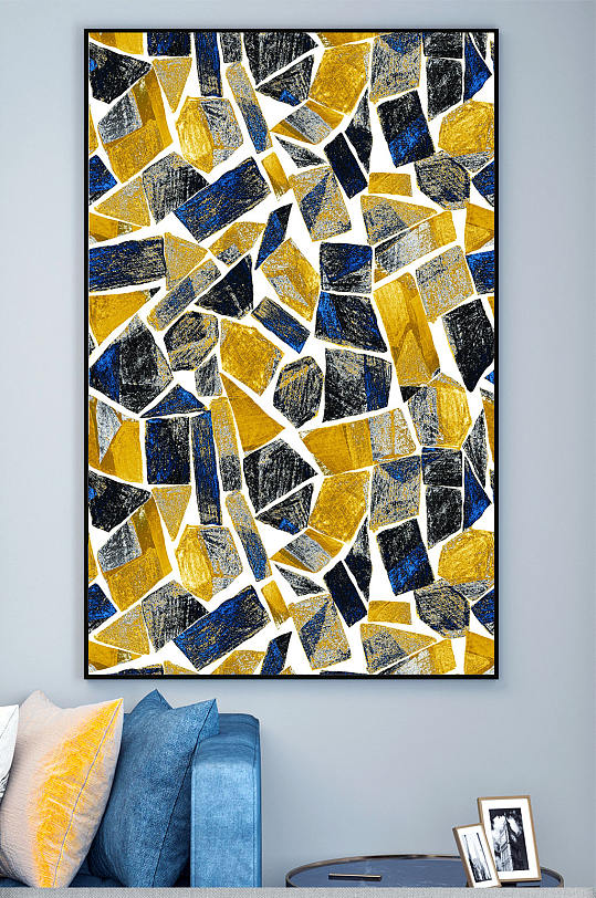 抽象不规则图案装饰画