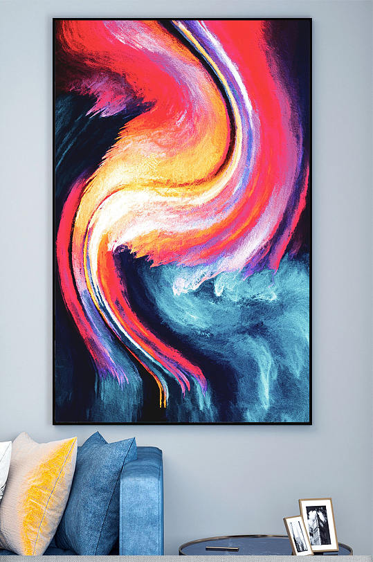 线条肌理质感纹理装饰画