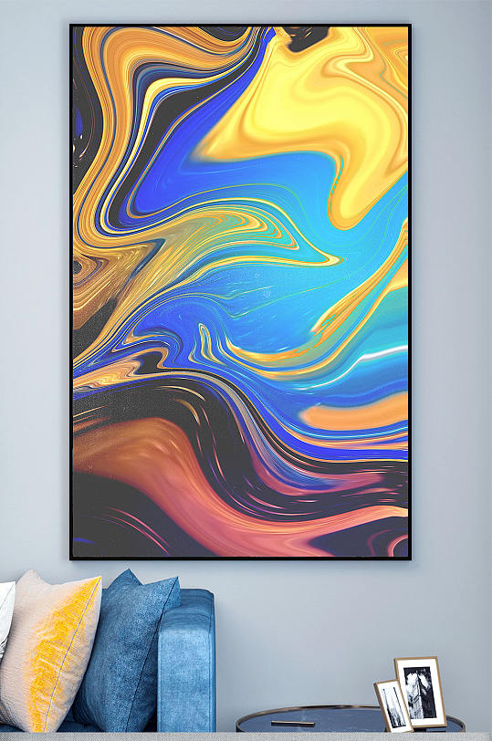 简约大气抽象油画装饰画