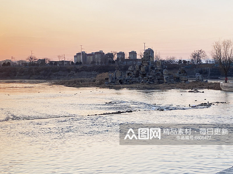 鹤壁淇河风光图片素材