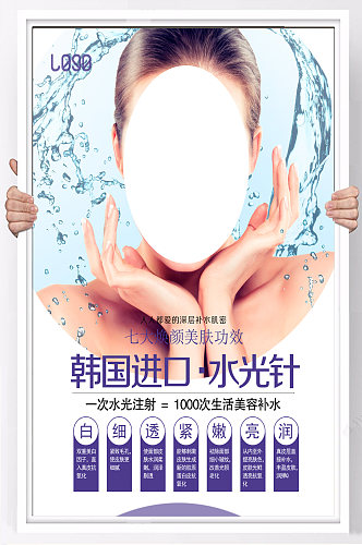水光针美容机构产品宣传海报