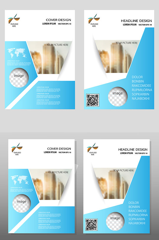 高档多层次质感精美单页-众图网