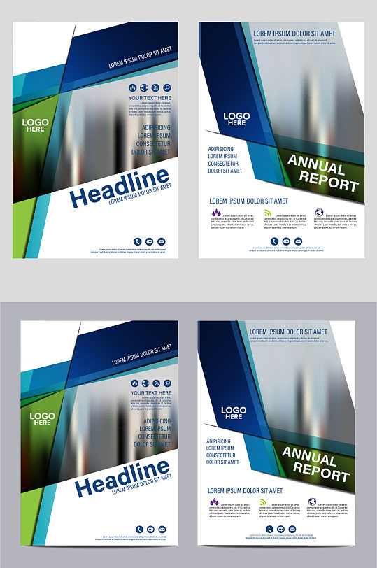 高档多层次质感精美宣传彩页-众图网