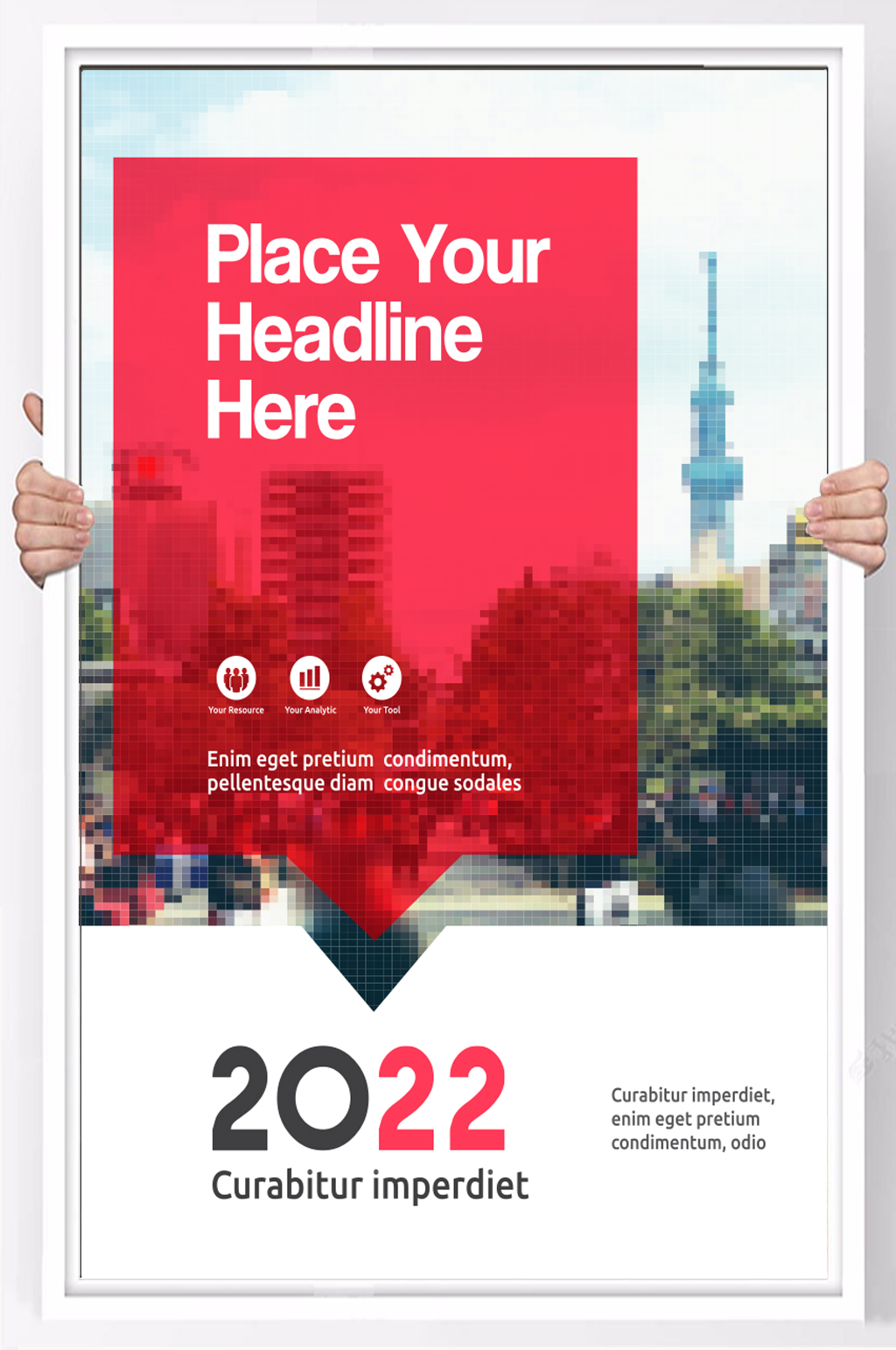 2022简约清爽海报设计素材