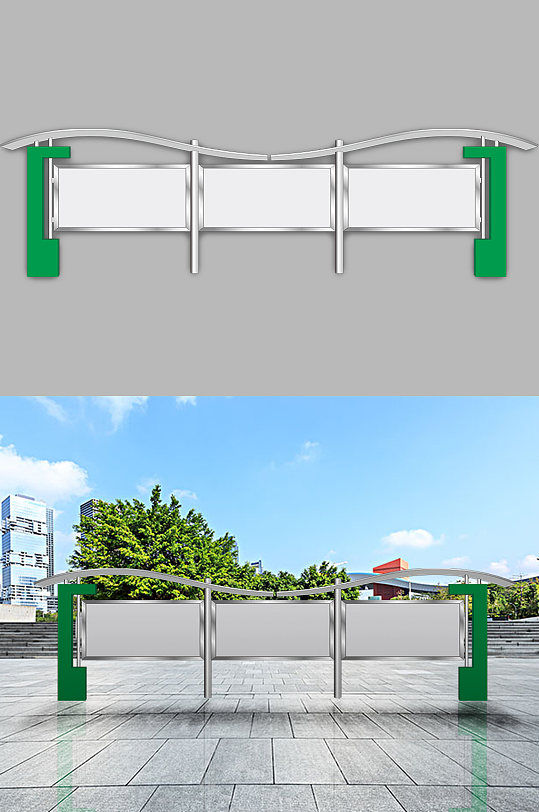 学校企业户外宣传栏-众图网