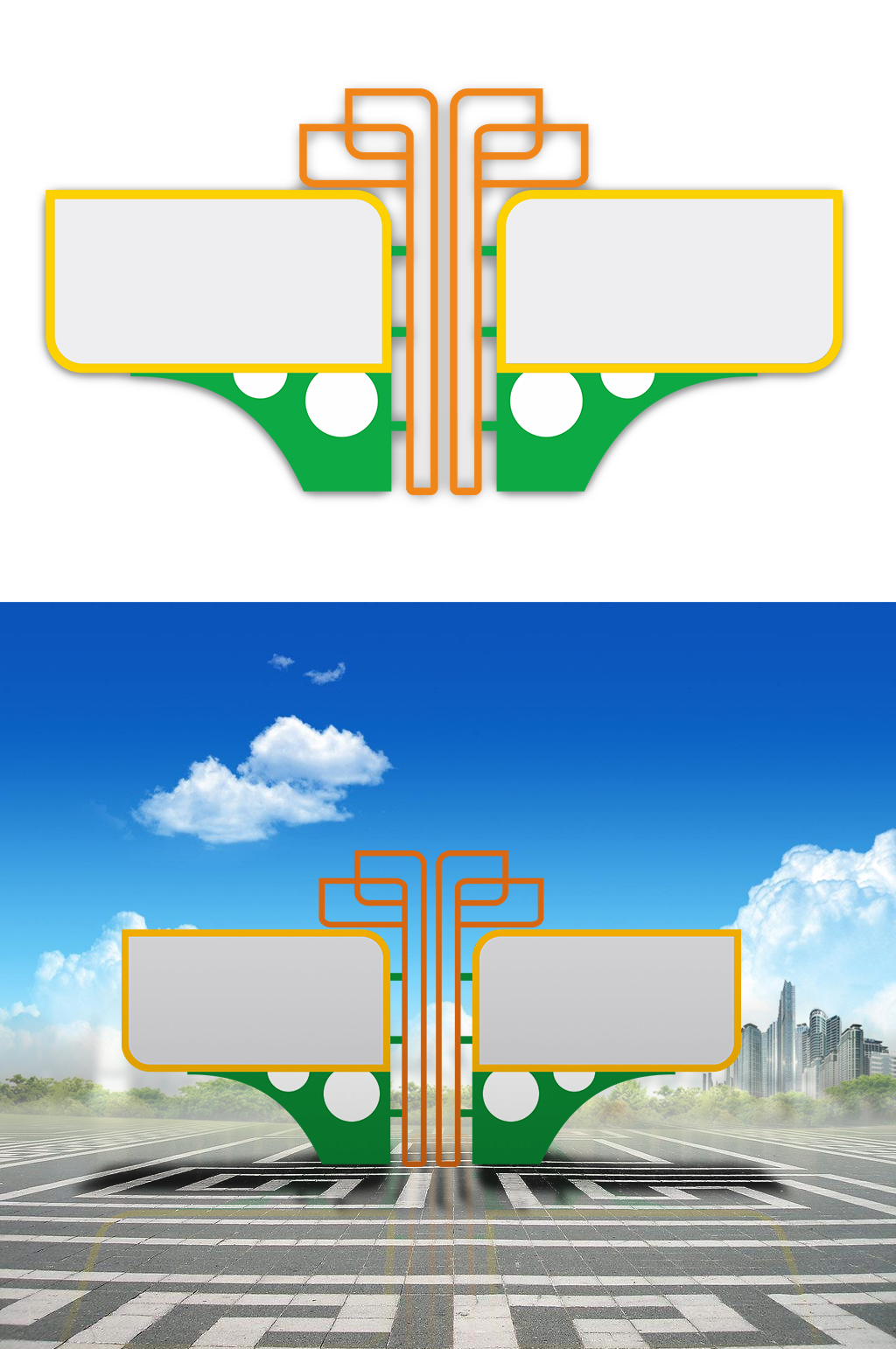 小学幼儿园可爱造型宣传栏素材