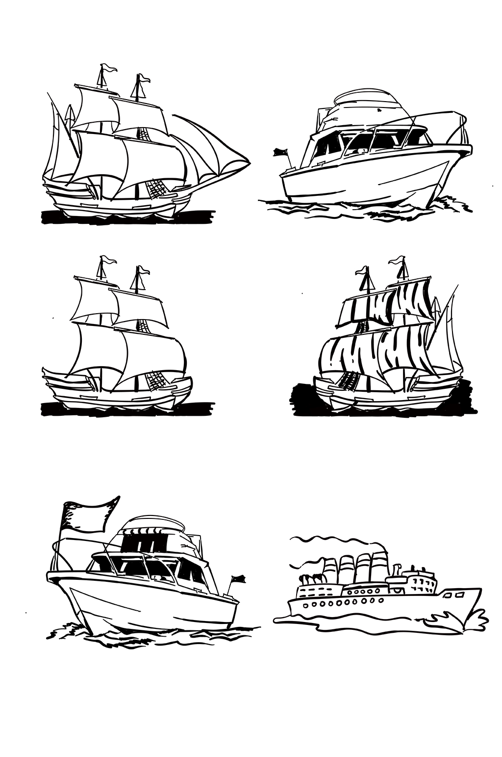 船政文化手绘图片图片