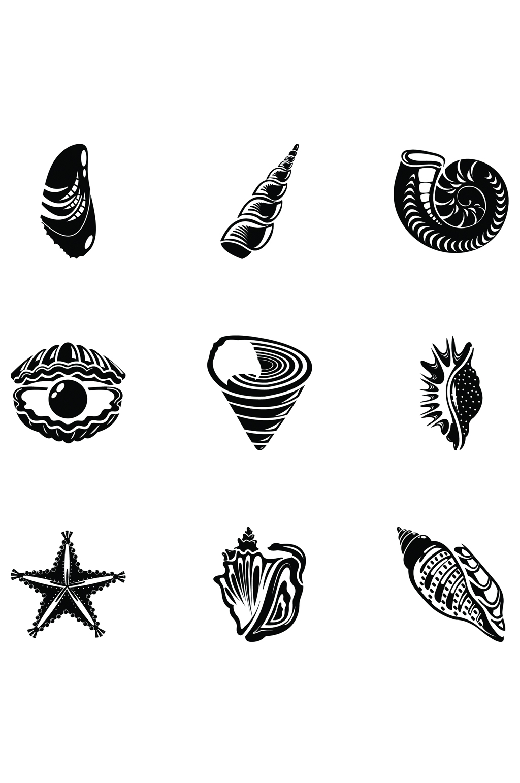 贝壳文字符号图片