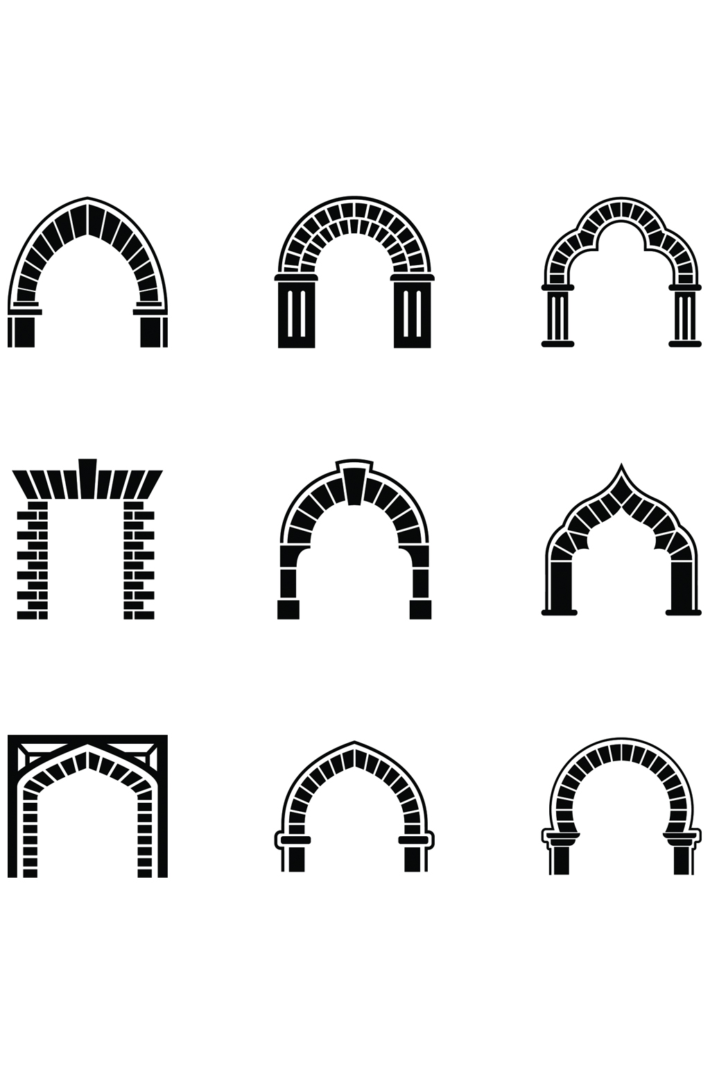 拱门怎么画简单画法图片