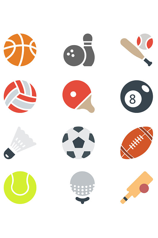 体育项目icon图标球类