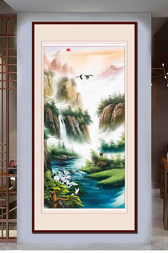 新中式山水画国画大全-众图网