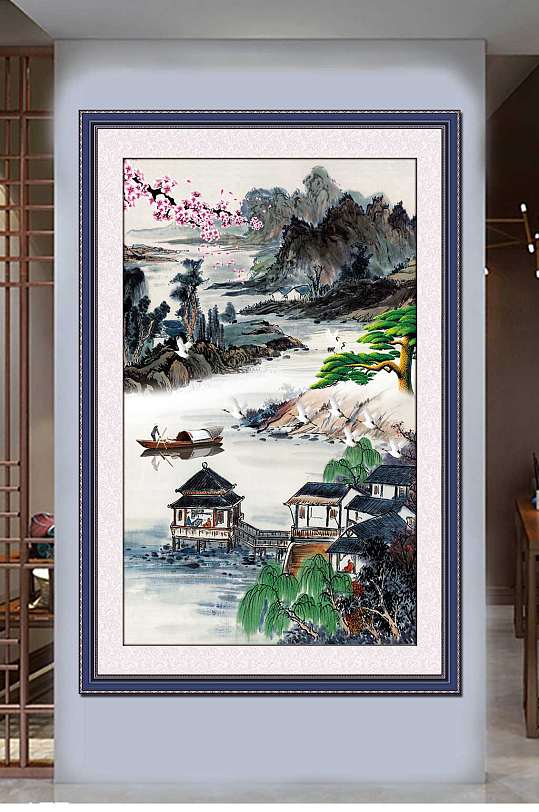 新中式山水画国画大全-众图网