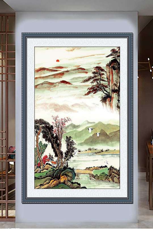 新中式山水画国画大全-众图网