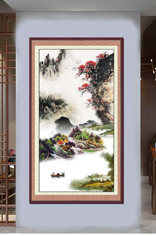 新中式山水画国画大全-众图网